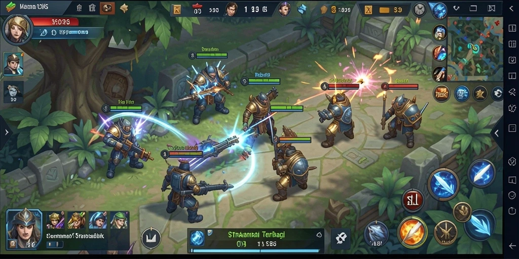 Tangkapan layar gameplay <strong>33L</strong> menunjukkan pertempuran strategi yang mendebarkan.