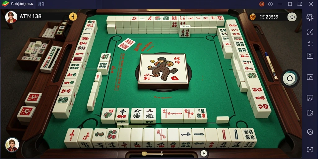 Screenshot gameplay Mahjong ATM138 yang menarik dan interaktif.
