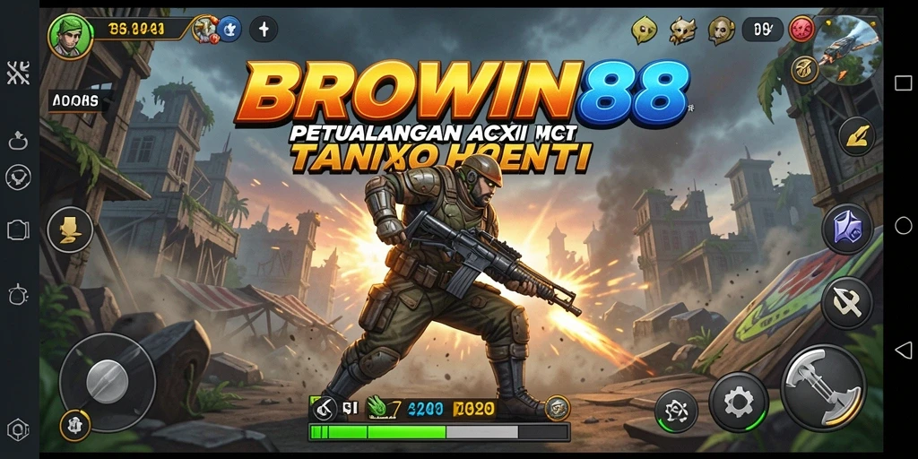 Tangkapan layar menampilkan aksi mendebarkan di BROWIN88.