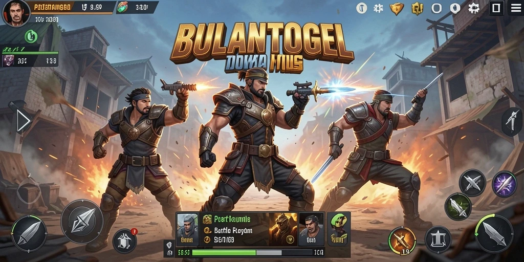 Tampilan gameplay seru dari BULANTOGEL dalam pertempuran Battle Royale.