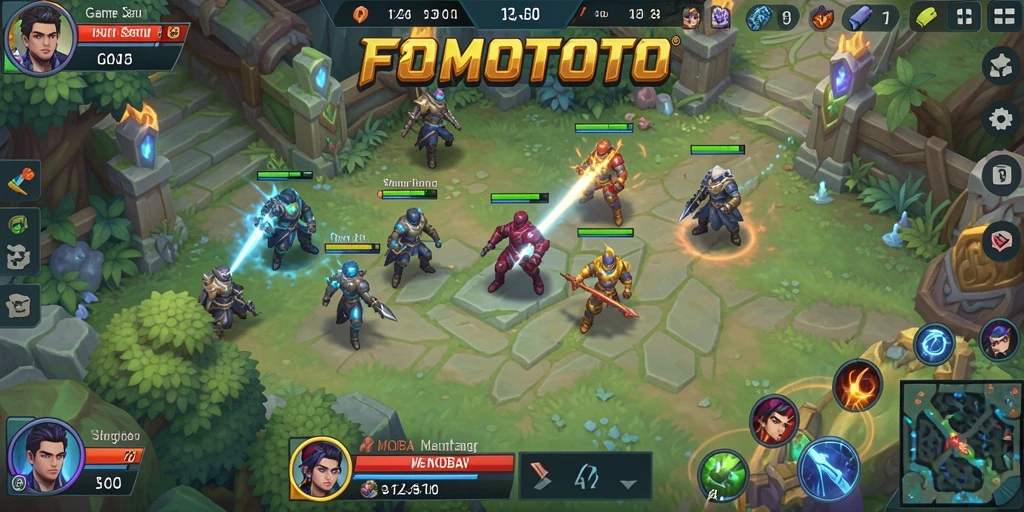 Gameplay seru FOMOTOTO dalam aksi MOBA.