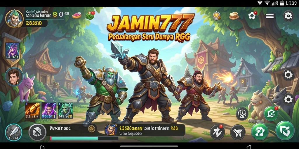 Tampilan menarik dari gameplay RPG JAMIN777 dengan aksi seru.