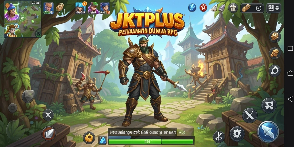 Tampilan gameplay JKTPLUS menunjukkan karakter beraksi dalam pertempuran yang intens.
