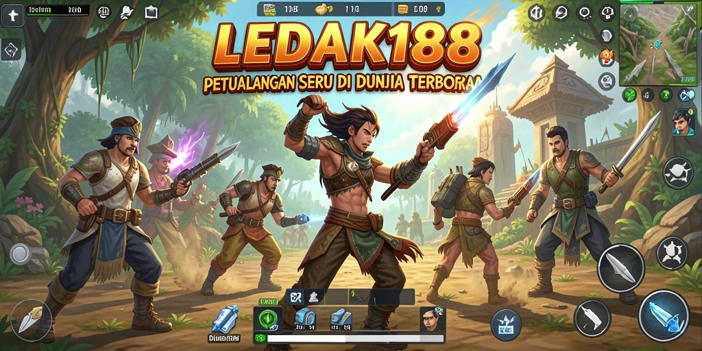 Gameplay LEDAK188 yang menakjubkan dalam dunia terbuka.