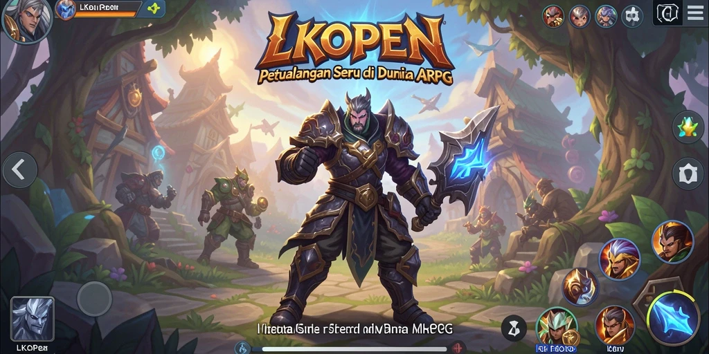 Tampilan gameplay seru dan strategi bertarung di LKOPEN.