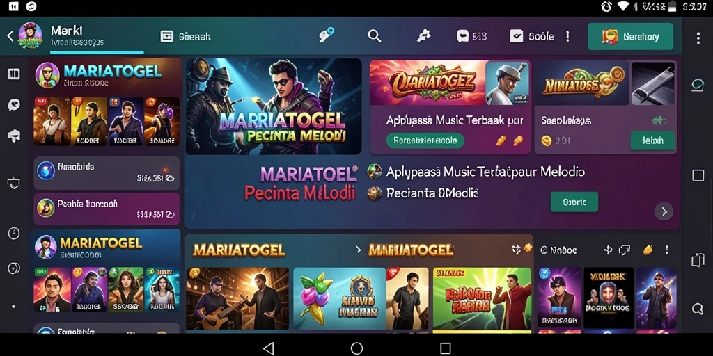 Tampilan menarik dari gameplay MARIATOGEL yang interaktif.