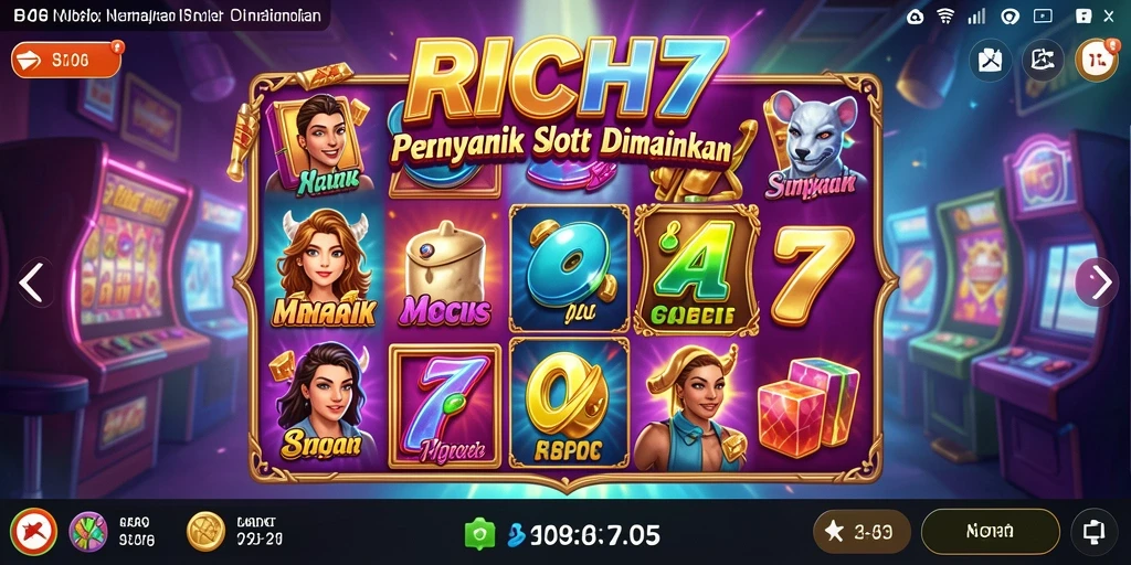 Tampilan menarik dari gameplay RICH7 Slot yang menyenangkan.