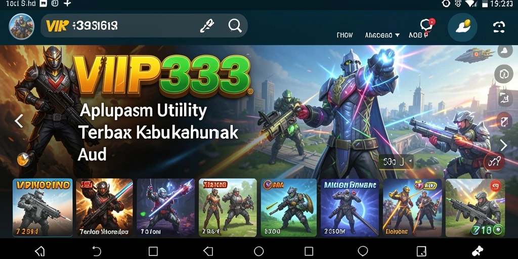 Screenshot utama dari VIP333 menampilkan antarmuka aplikasi Utility yang intuitif.